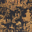 Schumacher Chinois Charcoal Fabric