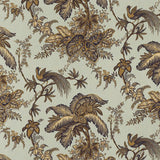 Schumacher Coconut Grove Aqua & Tan Fabric