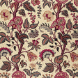 Schumacher Tree Of Life Spice On Linen Fabric