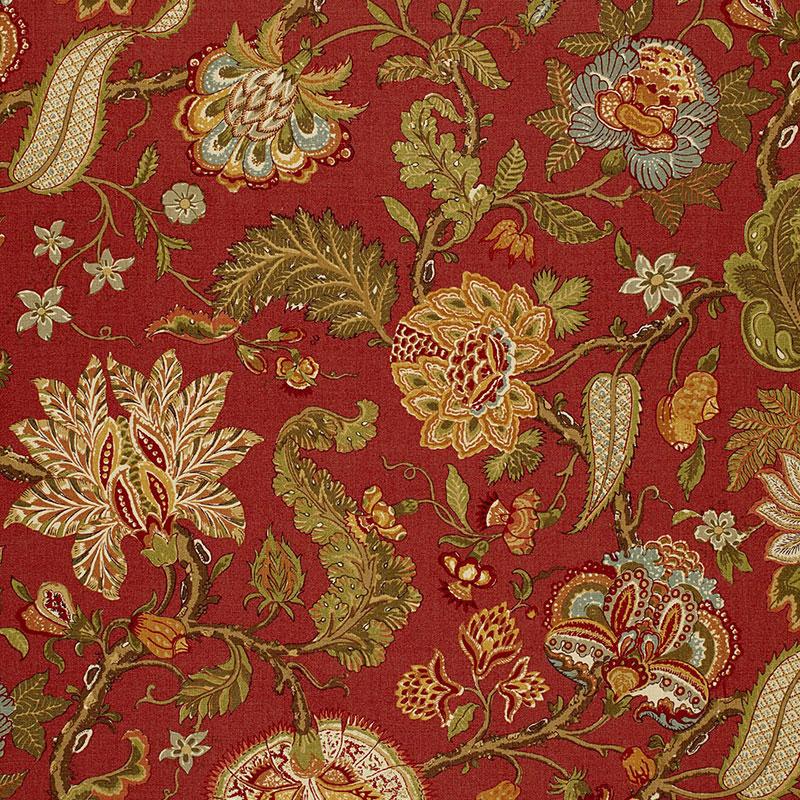Schumacher Chalfont Paprika Fabric