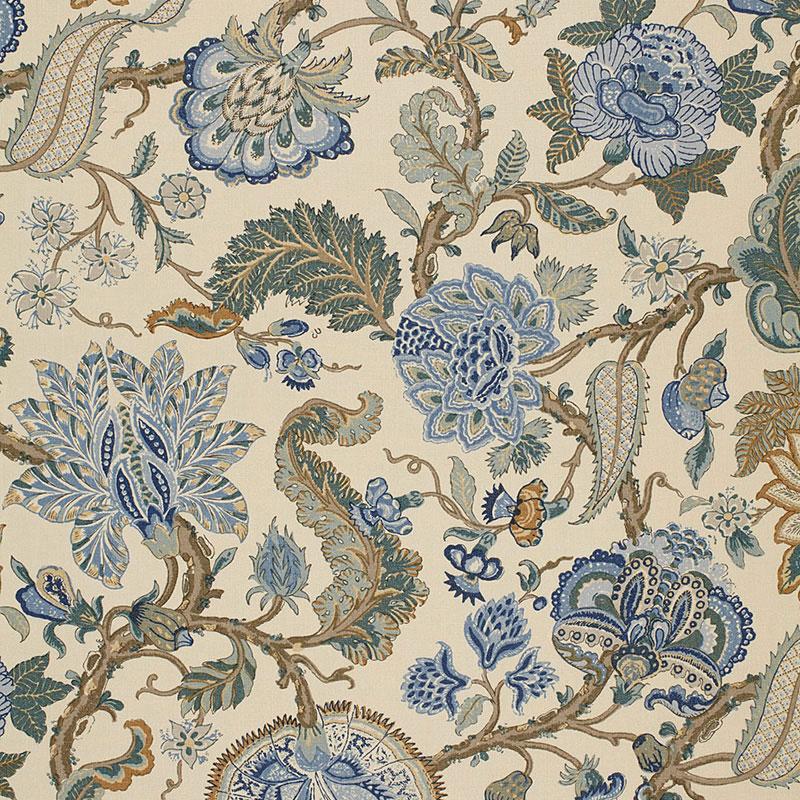 Schumacher Chalfont Porcelain Fabric