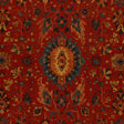 Schumacher Jahanara Carpet Turkish Red Fabric