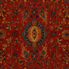 Schumacher Jahanara Carpet Turkish Red Fabric