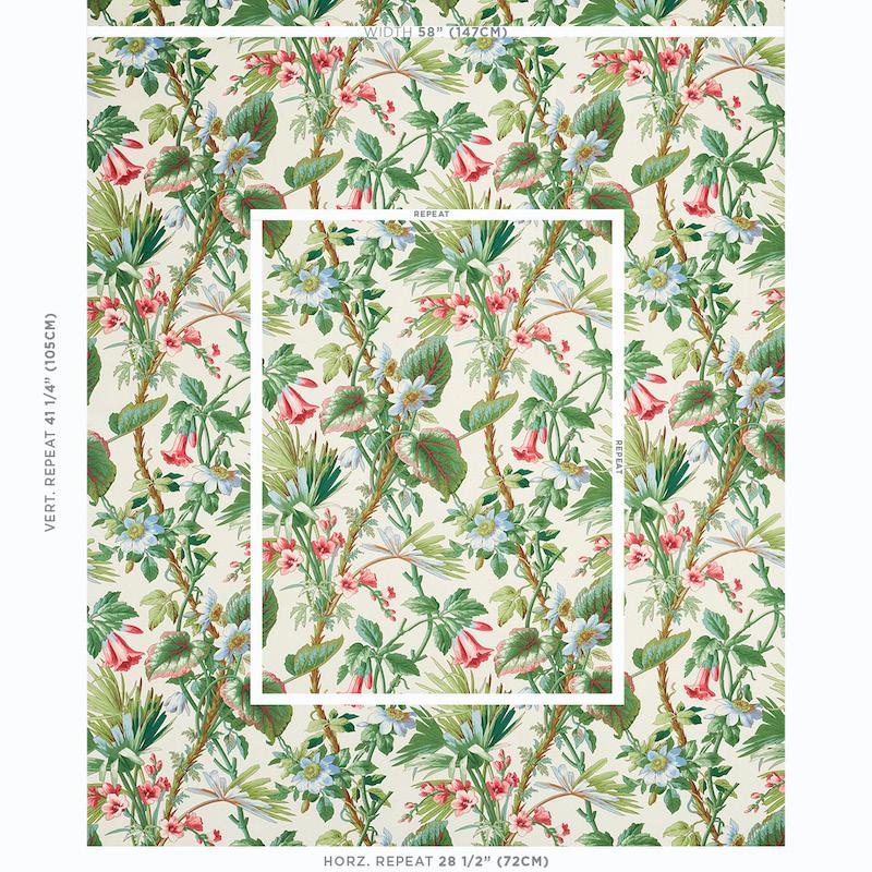 Schumacher Palmetto Garden Tropic Fabric