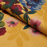 Schumacher Centennial Bouquet Document Ochre Fabric