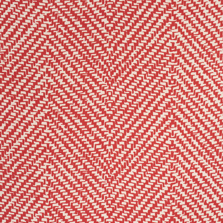 Schumacher Chevron D'Ete Indoor/Outdoor Coral Fabric