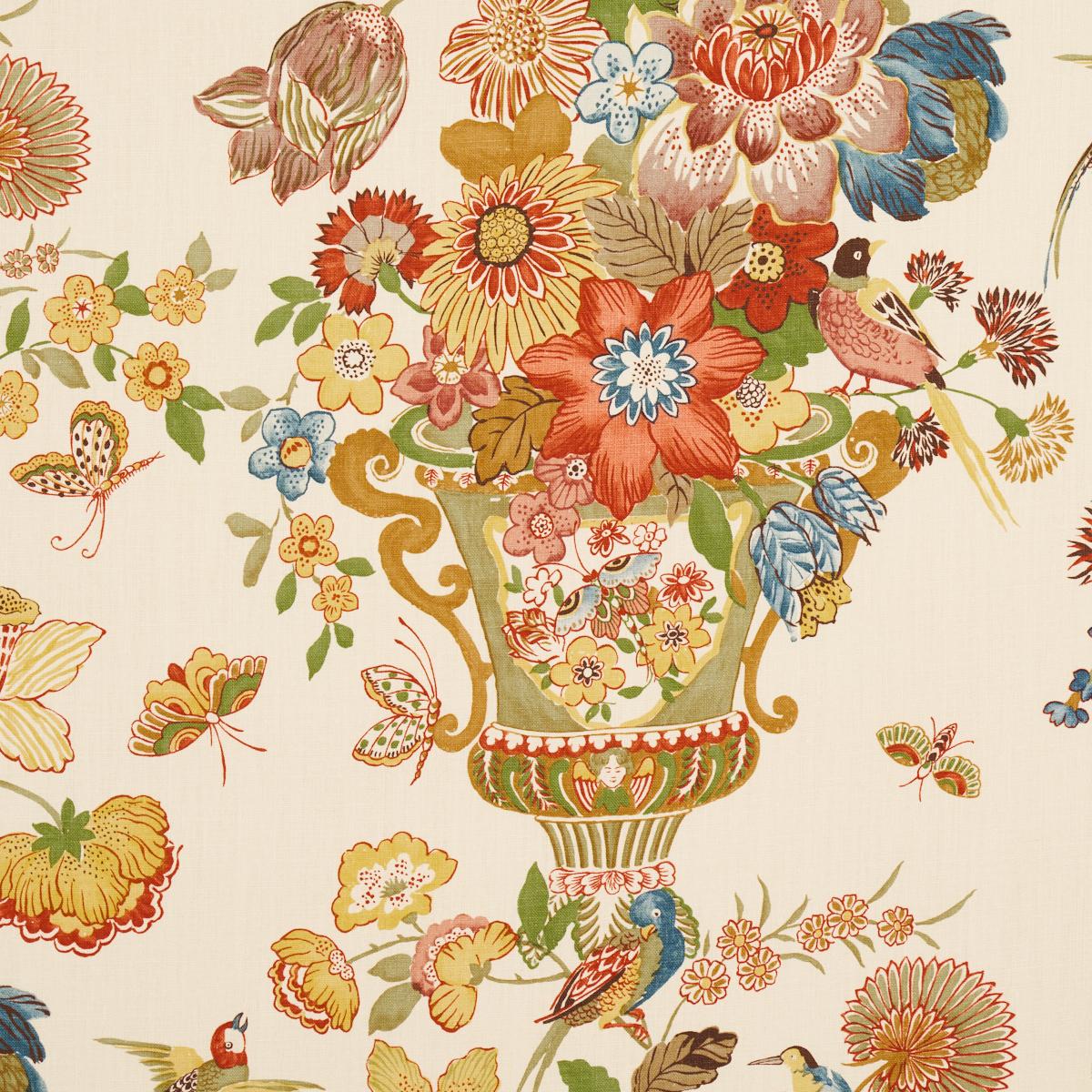 Schumacher Lansdale Bouquet Spring Fabric