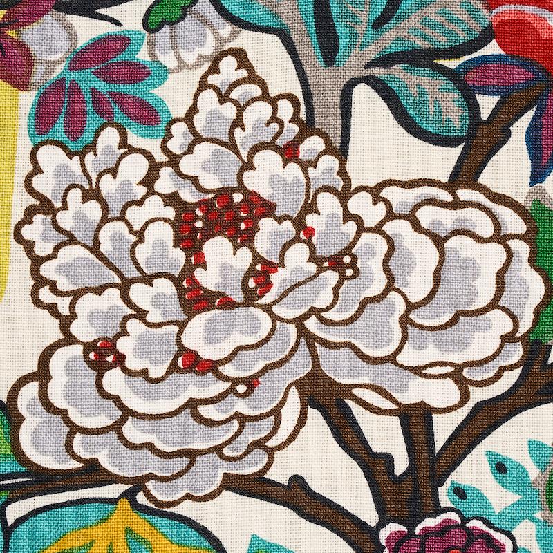 Schumacher Chiang Mai Dragon Alabaster Fabric