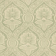 Schumacher Villandry Damask Print Mineral Fabric