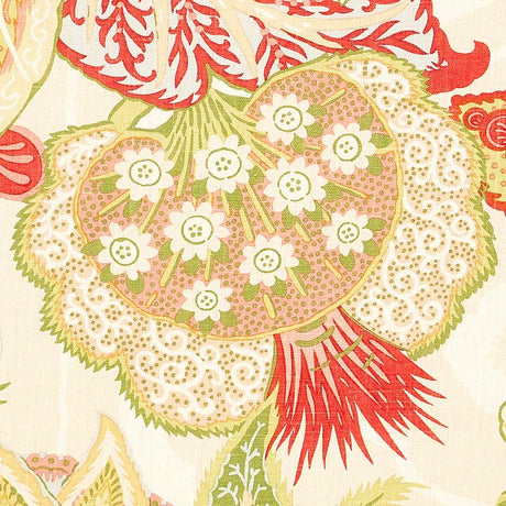 Schumacher Zanzibar Linen Print Melon Fabric