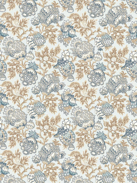 Scalamandre Canterbury Linen Print Sky Fabric