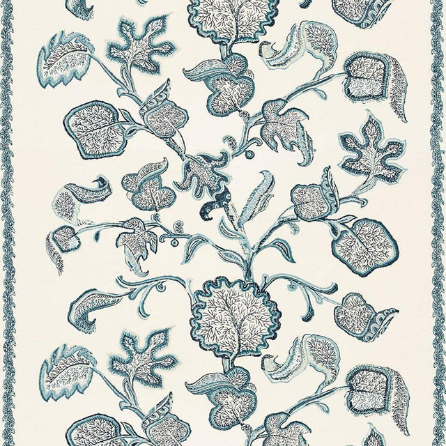 Schumacher Palampore Block Print Sapphire Fabric