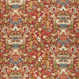 Schumacher Egerton Tapestry Print Scarlet Fabric