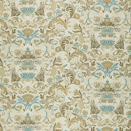 Schumacher Egerton Tapestry Print Almond Fabric
