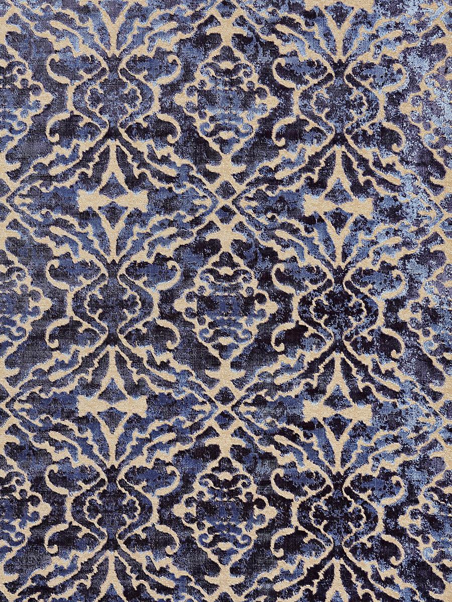Scalamandre Palazzo Velvet Indigo Fabric