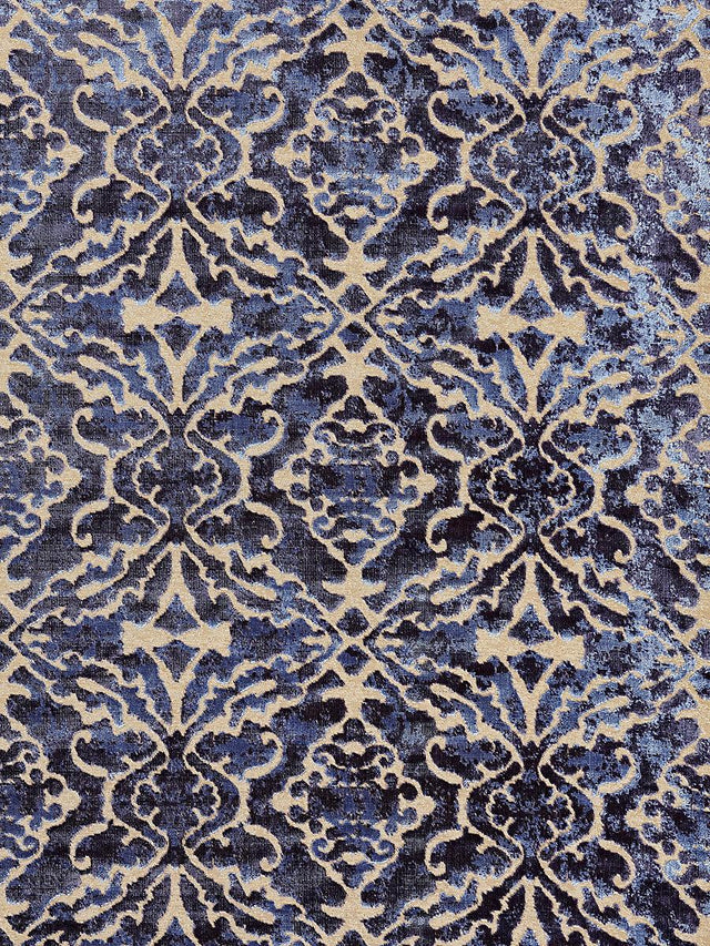 Scalamandre Palazzo Velvet Indigo Fabric