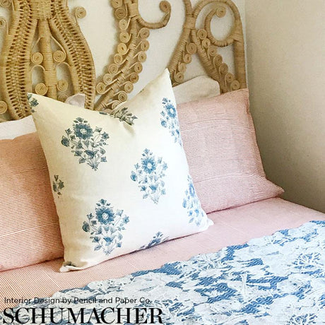 Schumacher Beatrice Bouquet Indigo Fabric