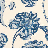 Schumacher Vallier Vine Indigo Fabric