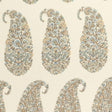 Schumacher Shirala Paisley Aqua Fabric