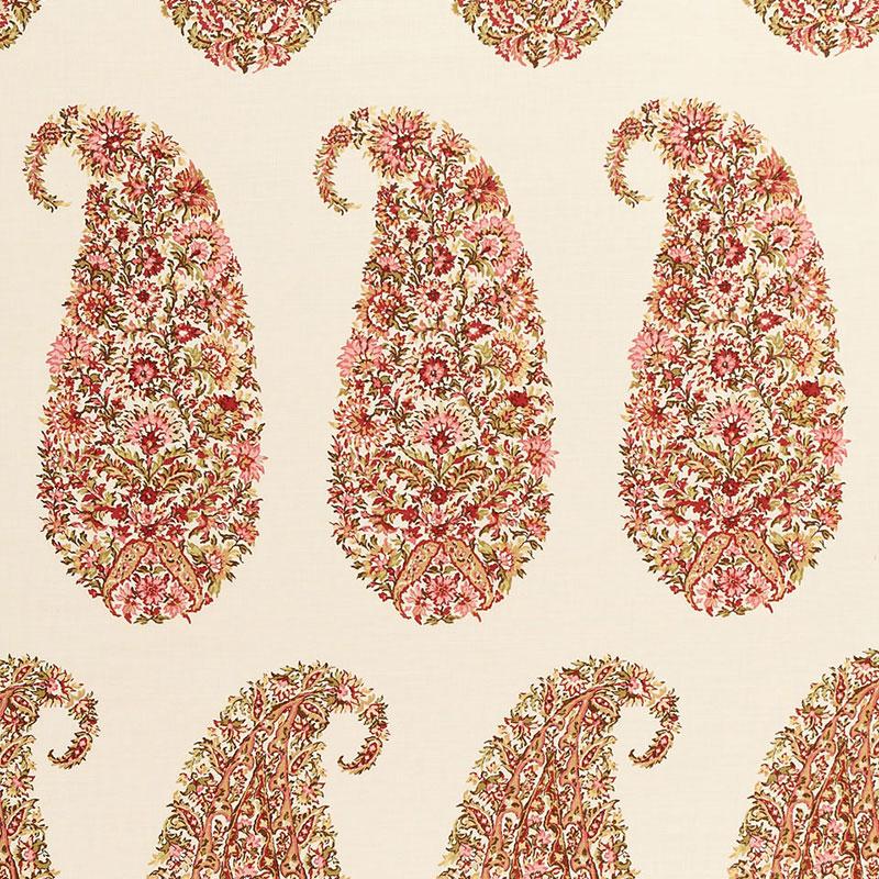 Schumacher Shirala Paisley Berry Fabric