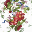 Schumacher Ellesmere Ribbon Floral Ivory Fabric