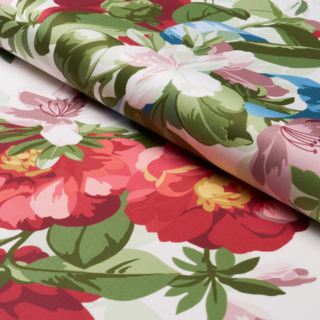 Schumacher Ellesmere Ribbon Floral Ivory Fabric