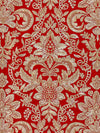 Scalamandre Elizabeth Damask Embroidery Carnelian Fabric