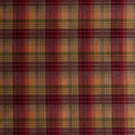 Mulberry VELVET ANCIENT TARTAN PLUM Fabric