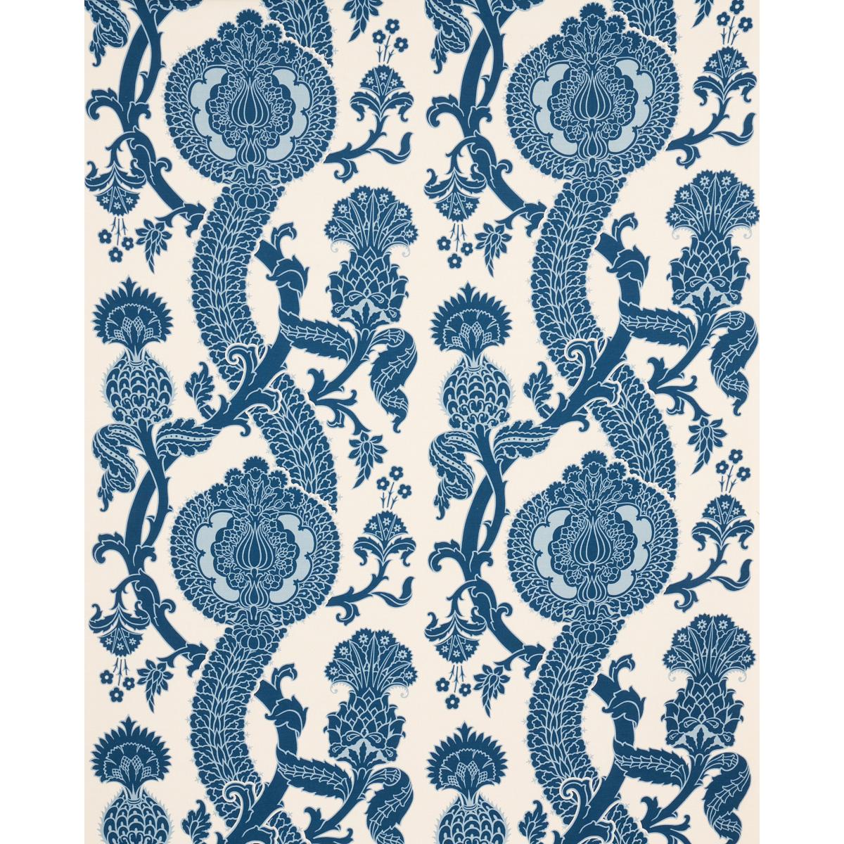 Schumacher Shalkar Indigo Fabric