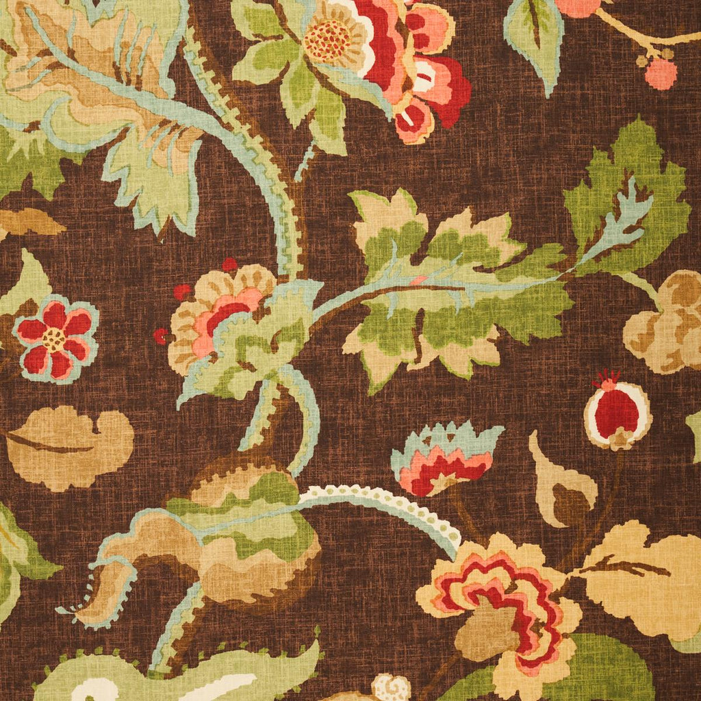 Schumacher Khantau Tree Mahogany Fabric