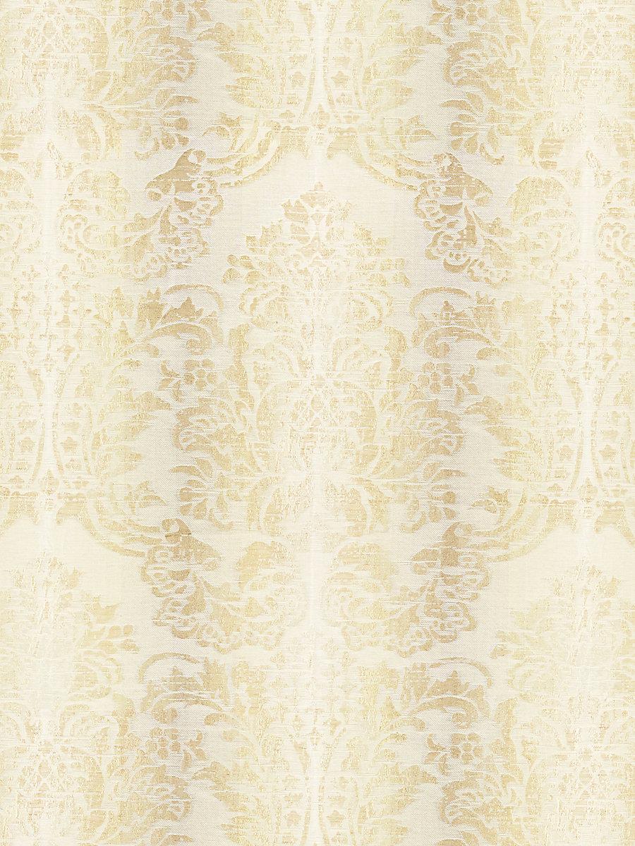 Scalamandre Sorrento Linen Damask Parchment Fabric