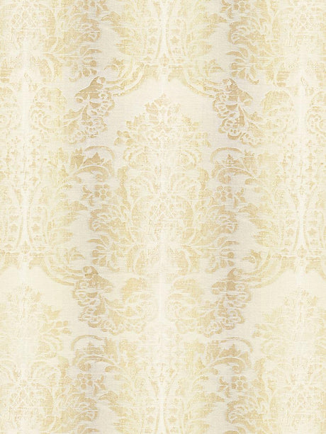 Scalamandre Sorrento Linen Damask Parchment Fabric
