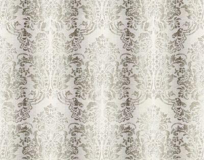 Scalamandre Sorrento Linen Damask Zinc Fabric