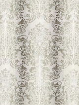 Scalamandre Sorrento Linen Damask Zinc Fabric