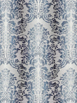 Scalamandre Sorrento Linen Damask Indigo Fabric
