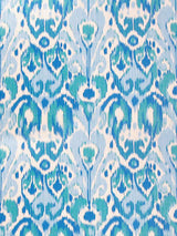 Scalamandre Greystone Blues On Cream Fabric