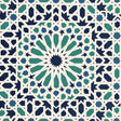Schumacher Nasrid Palace Mosaic Aegean Wallpaper