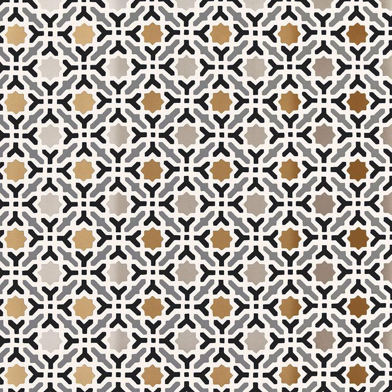 Schumacher Serallo Mosaic Mica Wallpaper