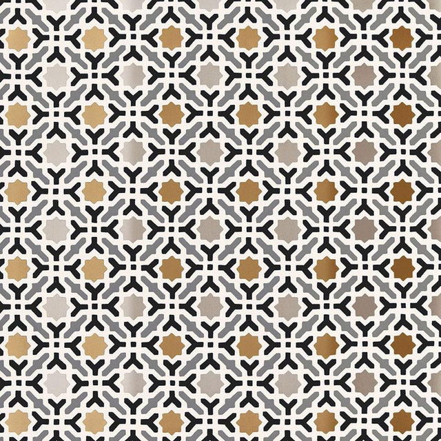 Schumacher Serallo Mosaic Mica Wallpaper