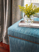 Scalamandre Sutton Strie Weave Peacock Fabric