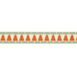 Schumacher Cadiz Mosaic Border Persimmon Wallpaper