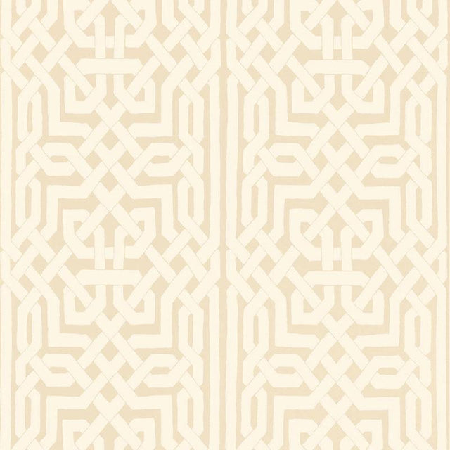 Schumacher Malaga Flax Wallpaper
