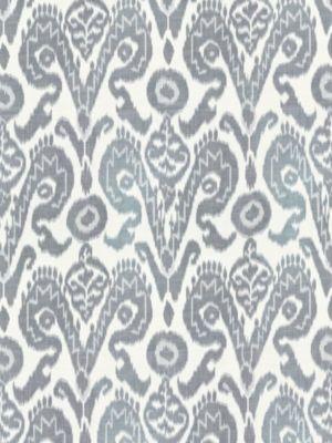Scalamandre Bukhara Silk Ikat Indigo Fabric