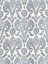 Scalamandre Bukhara Silk Ikat Indigo Fabric