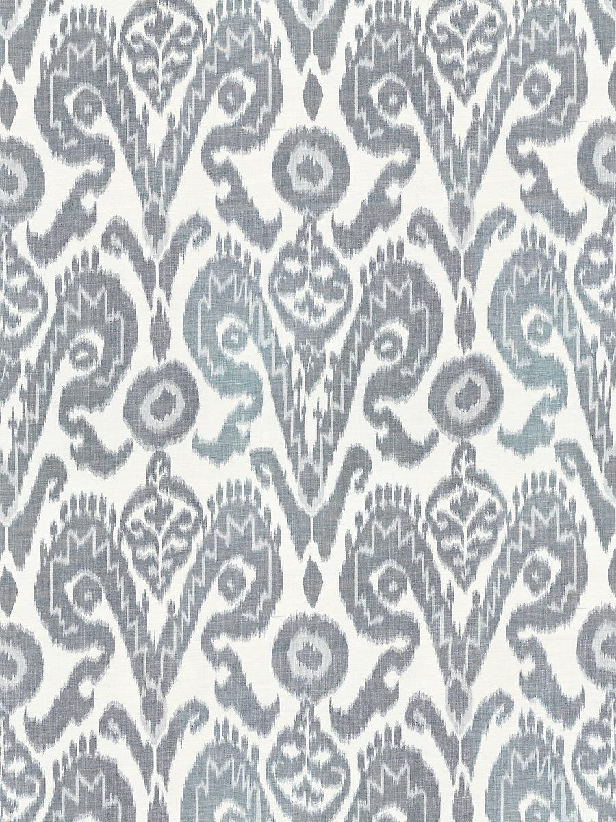Scalamandre Bukhara Silk Ikat Indigo Fabric
