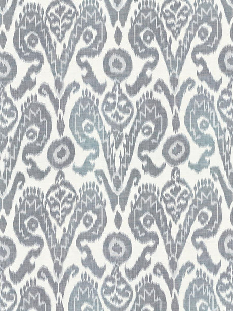 Scalamandre Bukhara Silk Ikat Indigo Fabric
