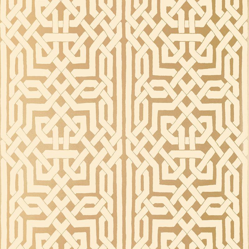 Schumacher Malaga Gold Wallpaper