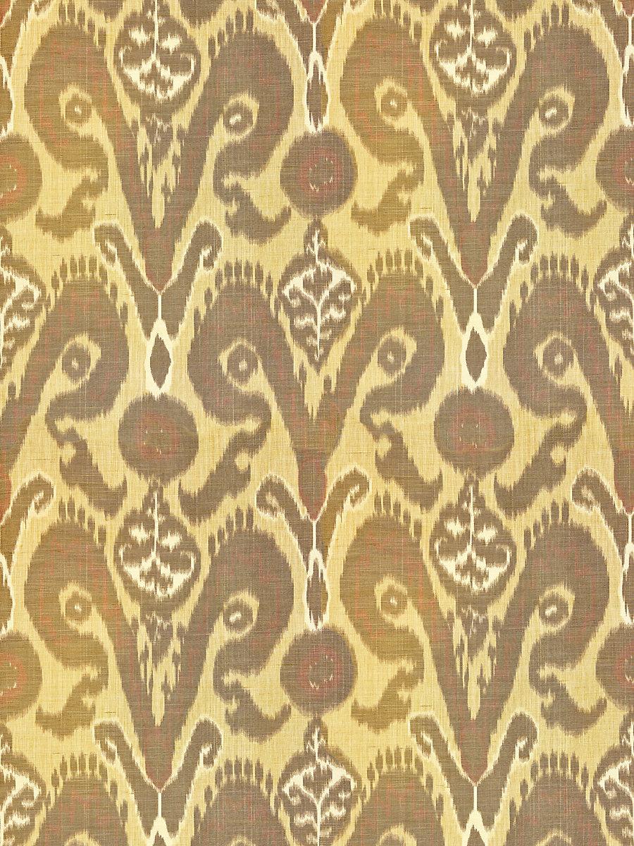 Scalamandre Bukhara Silk Ikat Spice Fabric