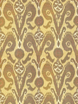 Scalamandre Bukhara Silk Ikat Spice Fabric