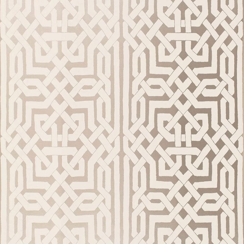 Schumacher Malaga Silver Wallpaper